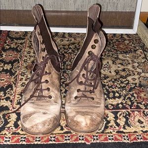 Steve Madden leather combat boots